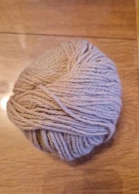 1 pelote de laine 30% angora et 70% Mérinos - 50 g environ - Beige - Photo 1/4