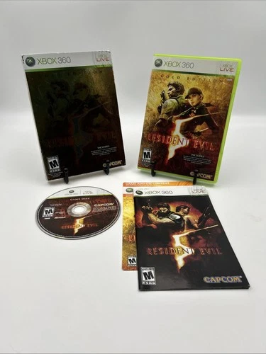 Resident Evil 5 Gold Edition (Xbox 360, 2010) CIB Complete W/ Slipcover