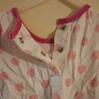 Disney Baby Minnie Mouse White Pink Cotton Knit Romper One-Piece Snap 3-6M — photo 7