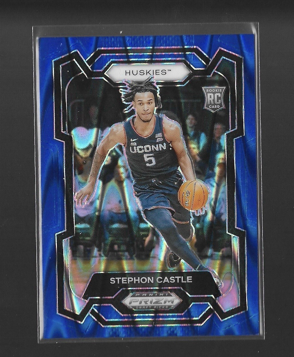 2024 Prizm Draft Picks Basketball #17 Stephon Castle - Blue RayWave /149