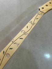 Fretless 20 fret 34inch Maple Fretboard Inlay Bass guitar Neck parts Nut:38mm