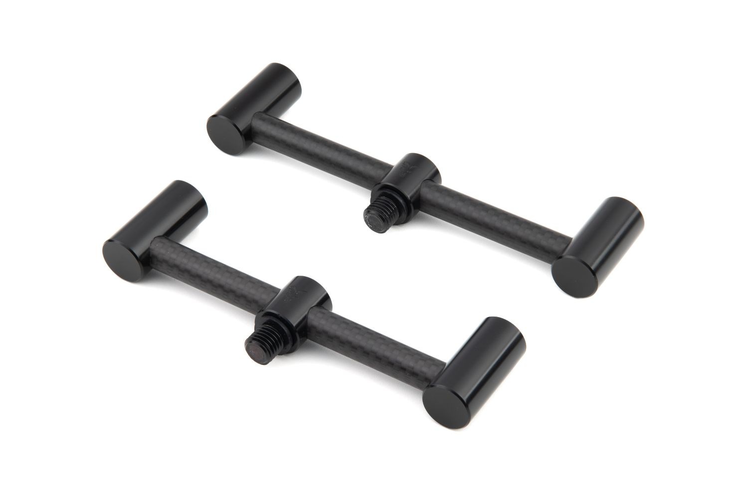 Fox Black Label Carbon 2 Rod Buzz Bars 110mm & 125mm CBB045 Sold In Pairs As Pic