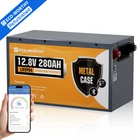 ECO-WORTHY 12V 280Ah 3584Wh Bluetooth Metal Case LiFePO4 Lithium Battery For RV