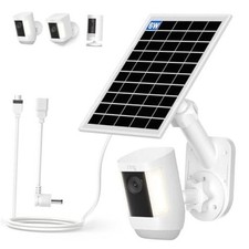 Solar Panel and 2-in-1 Wall Mount for Ring Cam, 6W Solar Charger Compatible