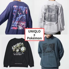 UNIQLO POKEMON Trading Cards Game UT Sweat Shirt 4color Unisex Japan