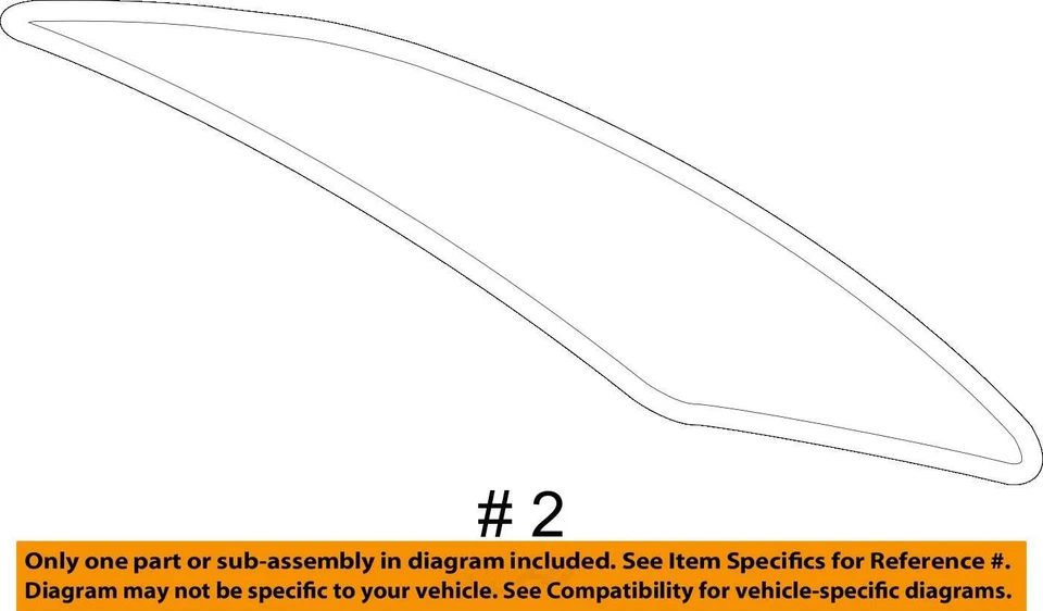 SE ADAPTA A CHEVROLET AVEO 2004-2006 MOLDURA R/WDO RVL 96457230 - NUEVO OEM 96457230 Foto 3 de 3