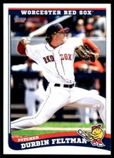 2021 Durbin Feltman Choice Minor League Rookie Card Worcester Woo Red Sox #15