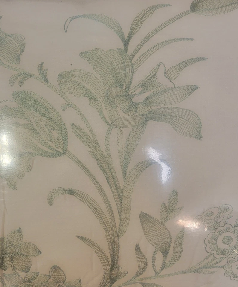 Laura Ashley Natalie 5-Piece Green Cotton King Bonus Duvet Set Green Botanical - Image 4 of 4