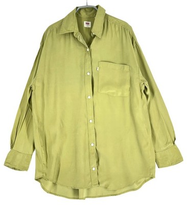 LEVIS STRAUS & CO Women 100% Silk Long Sleeve Casual Formal Shirt Size S