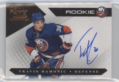 2010 Panini Luxury Suite Rookies Group 3 /499 Travis Hamonic Rookie Auto RC 2d8