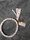 Black White Specs Key Chain Bracelet Multifunction Circle Wristlet Tassel ... — photo 3