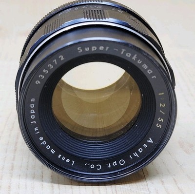 Vintage Pentax Asahi Opt. Co. Super-Takumar F2 f/1:2 55mm Lens Japan
