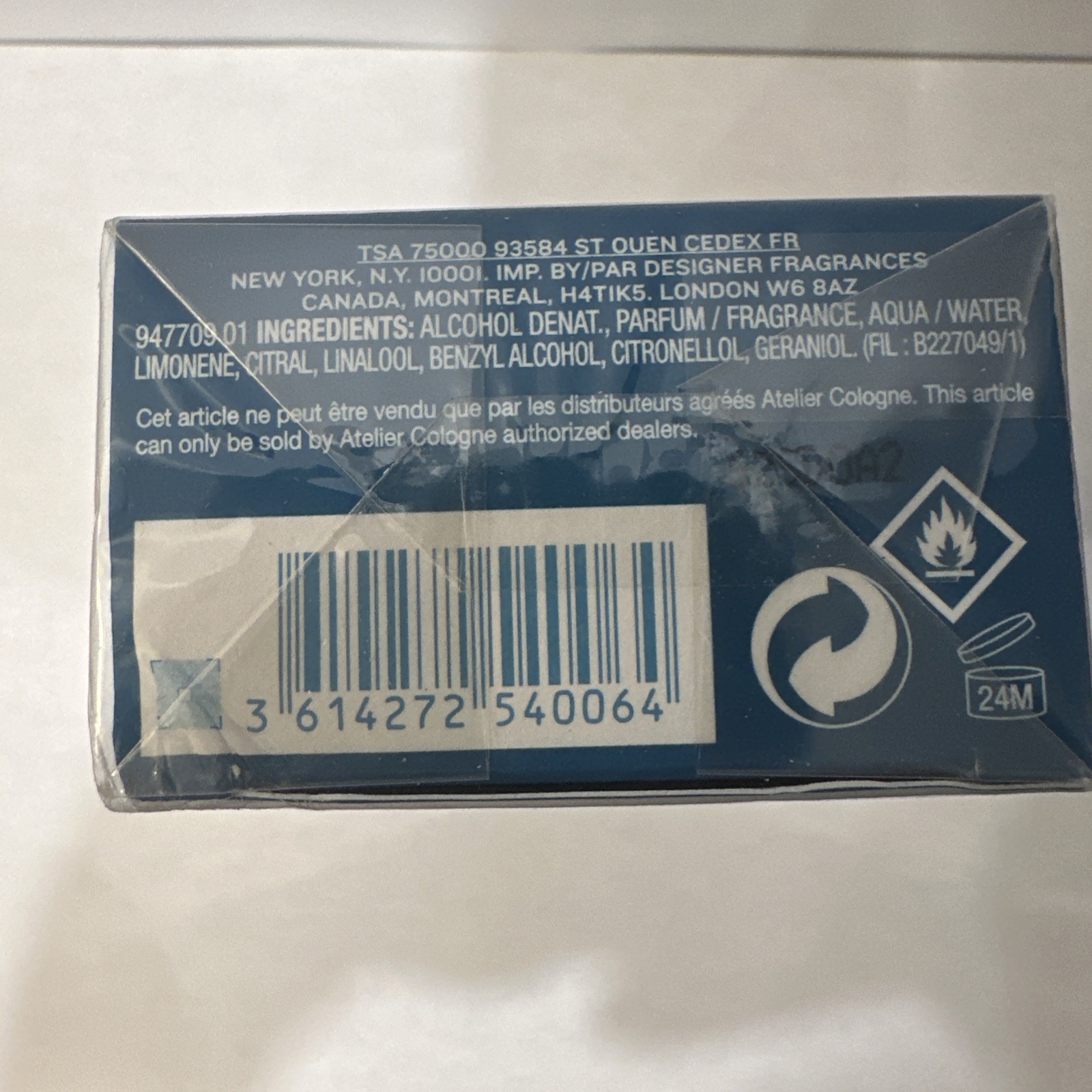 Atelier Cologne Pacific Lime Cologne Absolue Pure Perfume Spray 100 mL / 3.3 oz