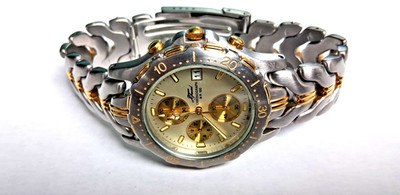 Jacques Prevard By Citizen Chronograph WR 100m Date Men Watch 520647 New Battery