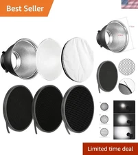 7" Studio Light Reflector with Honeycomb Grid