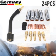 24-tlg Verschleissteile Set MB15/150 Stromd&uuml;se Gasd&uuml;se MIG/MAG Schwei&szlig;zubeh&ouml;r DE