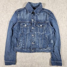 Polo Ralph Lauren Jacket Youth Medium 10-12 Blue Denim Trucker Jean Coat