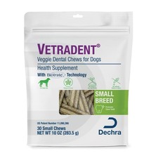 Vetradent Veggie Dental Chews for Small Dogs - Plaque  Tartar Control