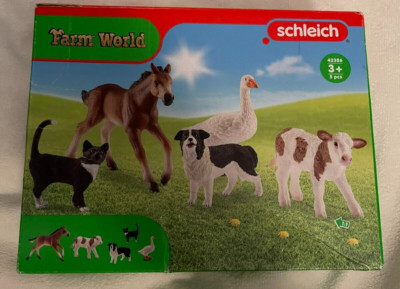 Schleich Farm World 72161 Starter Kit Horse Cow Dog Cat New