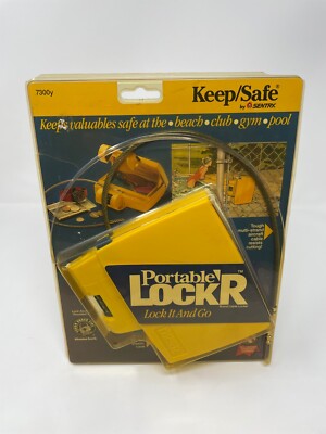Vintage Portable LockR Keep Safe Sentry 7300y Lock It and Go.  New in package