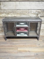 Industrial Vintage Factory Metal Cupboard 2 Door Sideboard Storage Cabinet 103cm Industrial Vintage Factory Metal Cupboard 2 Door Sideboard Storage Cabinet 103cm