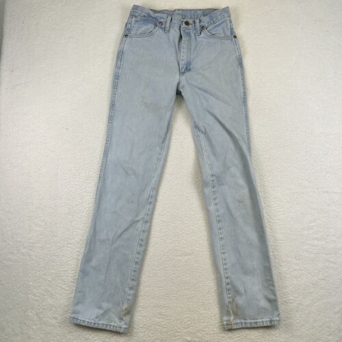 Wrangler Jeans Mens 29x33 936GBH Slim Fit Cowboy Cut Light Wash Distressed - Picture 6 of 17