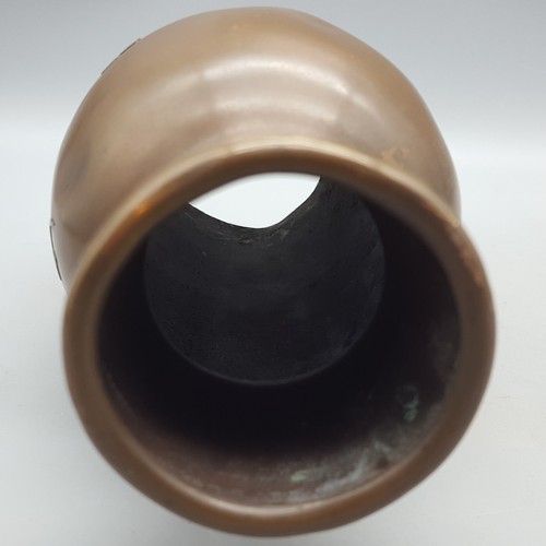 Heintz Sterling auf Bronze Vase 6,5" Arts & Crafts / Nouveau **BODENLOS - LESEN! - Bild 6 von 12