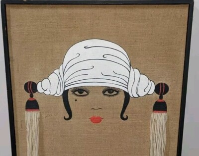 Original Art Martha Liebert ''The Vamp'' Flapper Girl Art Signed Deco Style CLE OH