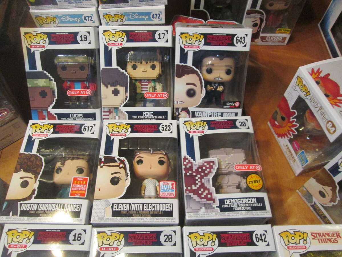 FUNKO POP STRANGER THINGS SEASON 1 , 2, 3 & 4 EXCLUSIVE FUNKO POP STRANGER THINGS SEASON 1 , 2, 3 & 4 EXCLUSIVE