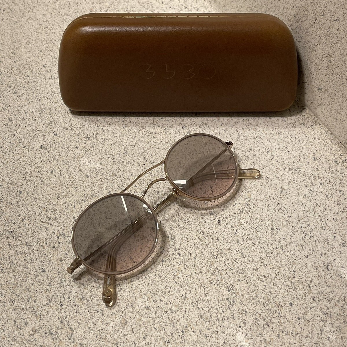 Brand new Garrett Leight SANBORN SUNGLASS Garrett Leight Lo-B Sunglasses – Saint Bernard main image 3