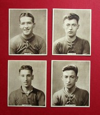 B.A.T  4 LARGE 1938 REAL PHOTO CIGARETTE CARDS  GUERNSEY FOOTBALLERS 66-67-68-69