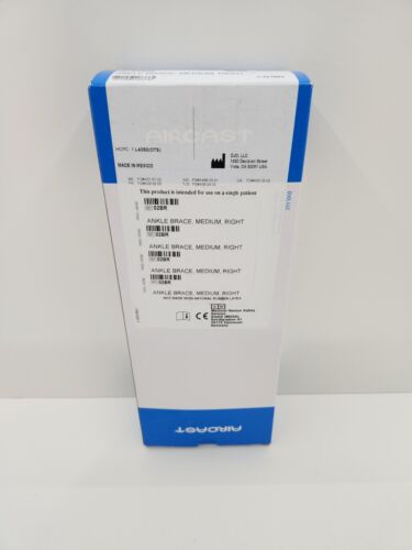 DJO Global Air-Stirrup Ankle Brace Right, Size M, 9"H - 02BR White New in Box