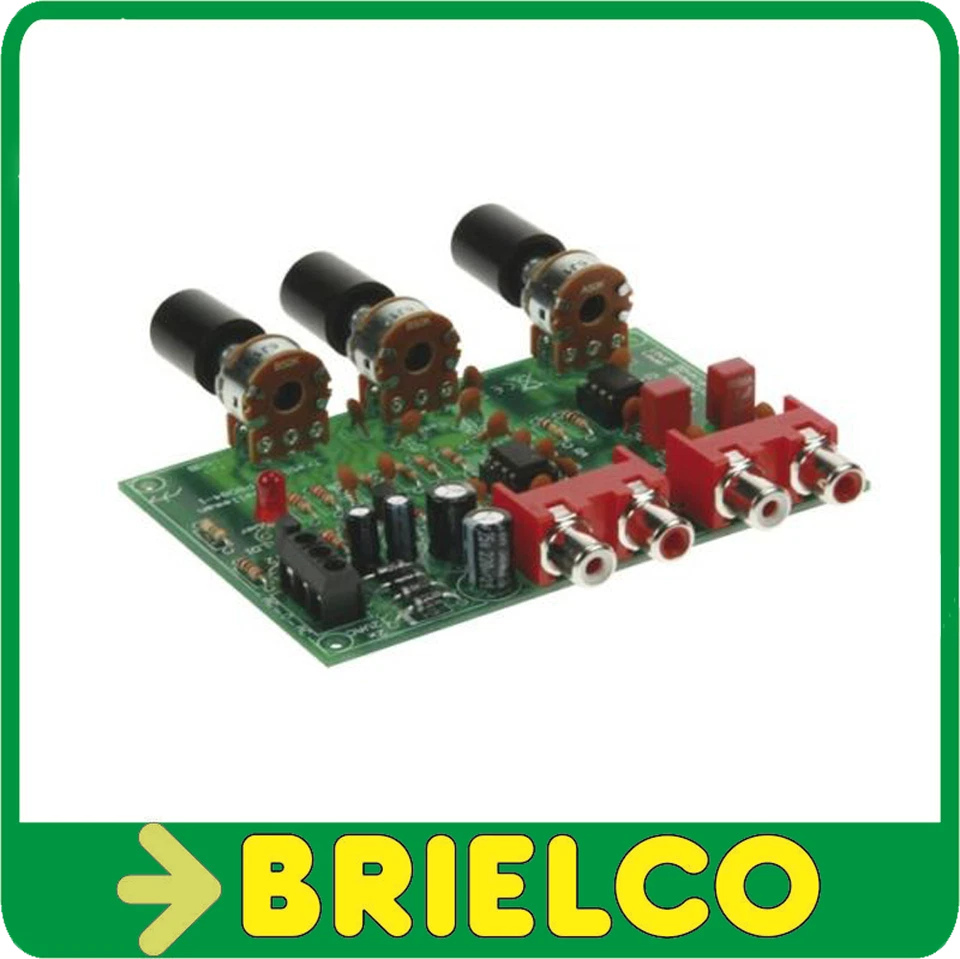 VELLEMAN PREAMPLIFICADOR ESTEREO AJUSTE DE VOLUMEN Y TONO KIT PARA SOLDAR MONTAR BD3212