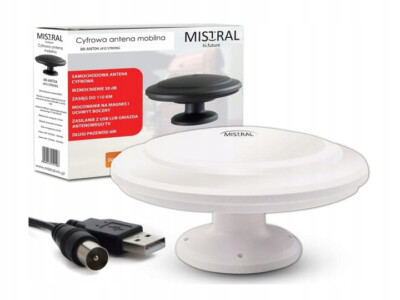 Mistral MI-ANT04 UFO Strong antenne TV DVB-T DVB-T2  Boot Camper LKW Wasserdicht