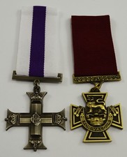 Superb Pair Full Size Replica British Service & Gallantry Medals. Victoria Cross