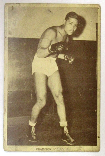 rare 1939-1940 CHAMPION JOE LOUIS Wittone Tonic Advertising trade card BOXER