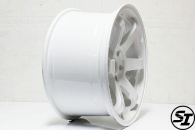 ROTA GRID WHEELS WHITE 18X9.5 +20MM 5X114.3 FITS EVO 8 9 X 240SX