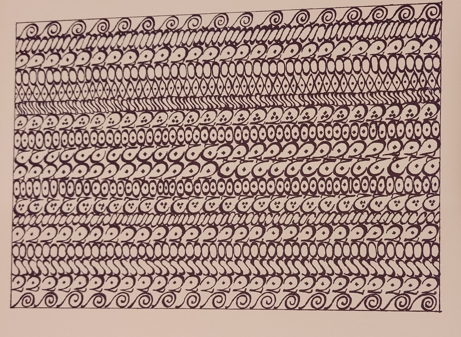 Zenderoudi original  serigraph 1972