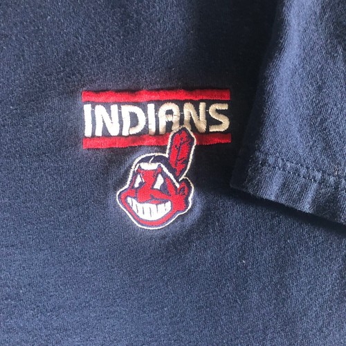 Cleveland Guardians Shirt XL Men MLB Chief Wahoo Tee Navy Blue