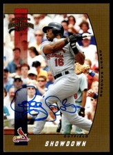 2005 Donruss Team Heroes Showdown Gold Reggie Sanders Auto 02/10 St. Louis