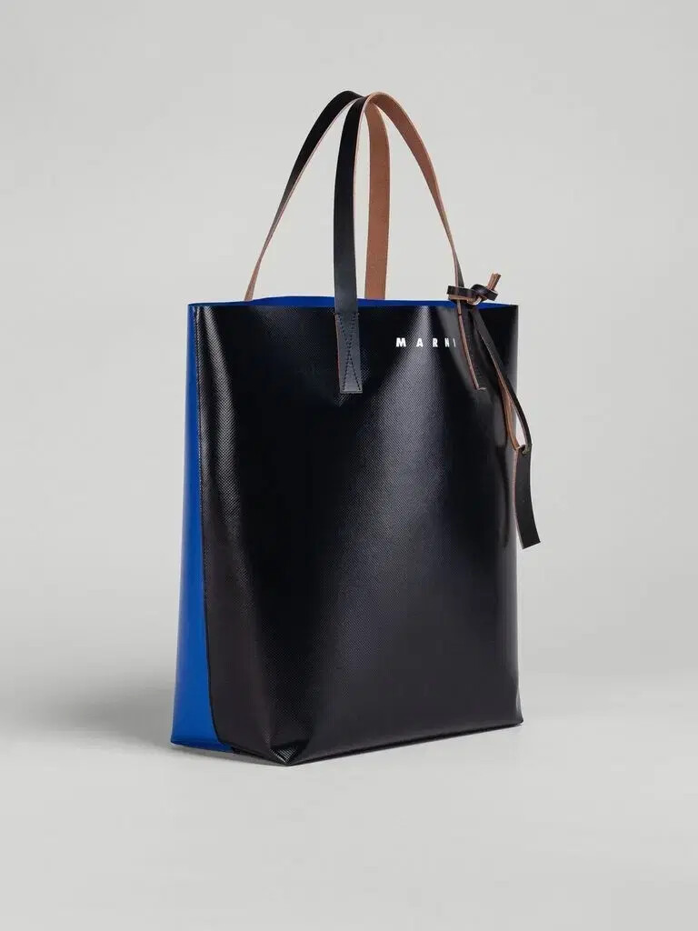 Marni tote bag two-tone blue black | eBay