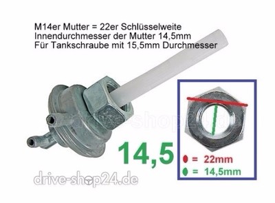 Unterdruck BENZINHAHN für Sanyang SYM Fiddle, Jet, Mio, Orbit, Symphony S/SR 50 