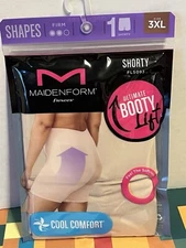New size 3XL Maidenform Flexees Shorty FLS093 firm ultimate booty lift shorts