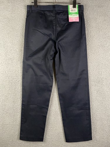 Classroom Girls Plus Stretch Low Rise Size 12-1/2 Adjustable waist Navy. - Picture 2 of 7