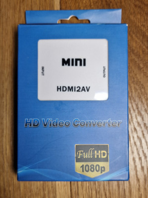 HD Video Converter,  Mini HDMI --  CVBS/AV, Digitale Signale --  Analoge Ausgabe