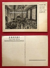Postcard Gdansk Sopot around 1930 Casino Roulette Halls (77184