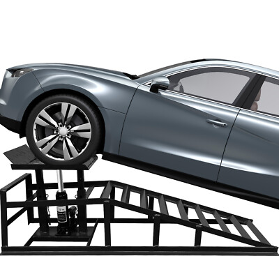 2PCS Heavy Duty 5 Ton Hydraulic Service Ramps, Car Truck Jack Lift