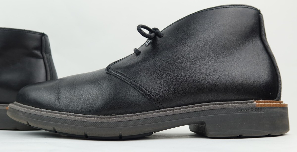 Cole Haan Go To Lace Chukka Boots Black Leather Mens 9 M  display picture 3