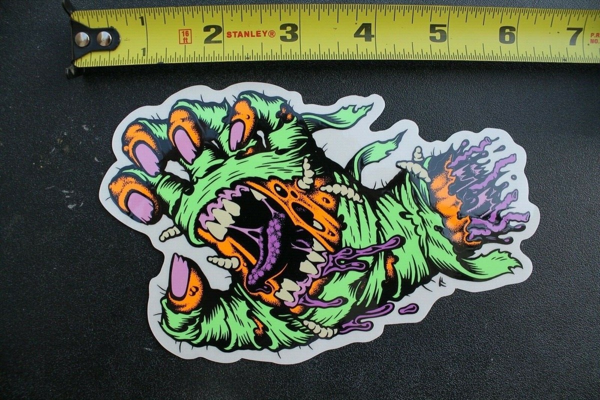 Santa Cruz Skateboards Zombie Mummy Screamer Hand Clear OG