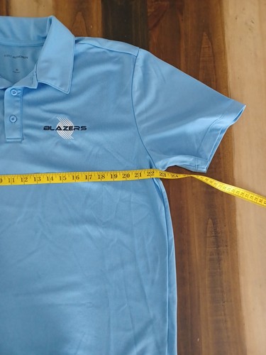 Port Authority Mens Size XL Blue Polo Style Short Sleeve Shirt Blazers Lacrosse - Picture 7 of 10